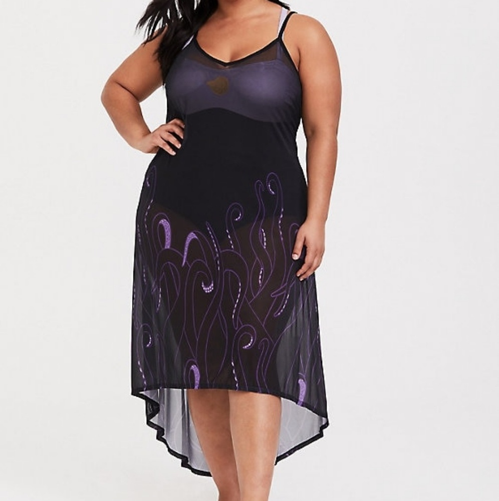🐙FOUND!- TORRID Sz4 or5 URSALA MESH SWIM COVERUP - Picture 3 of 4